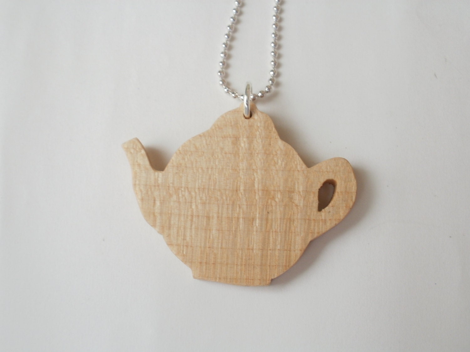 tea pot necklace wood scroll saw