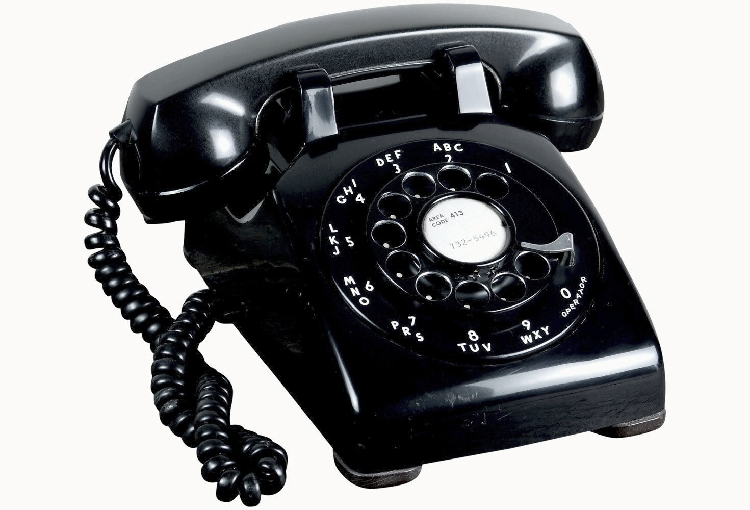 Classic Black Bell Systems 500 Series 1950's Telephone