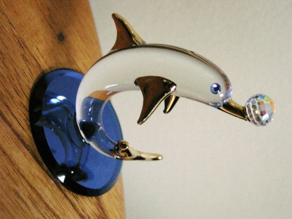 glass baron dolphin figurine