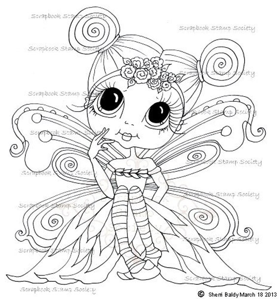 INSTANT DOWNLOAD Digital Digi Stamps Big Eye Big My Besties