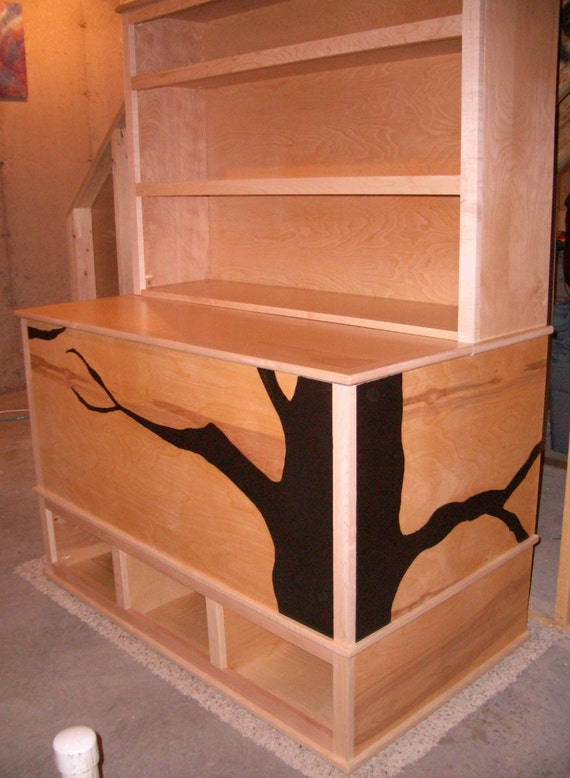 Woodworking Plans Toy Box with Cubbies and Bookshelf