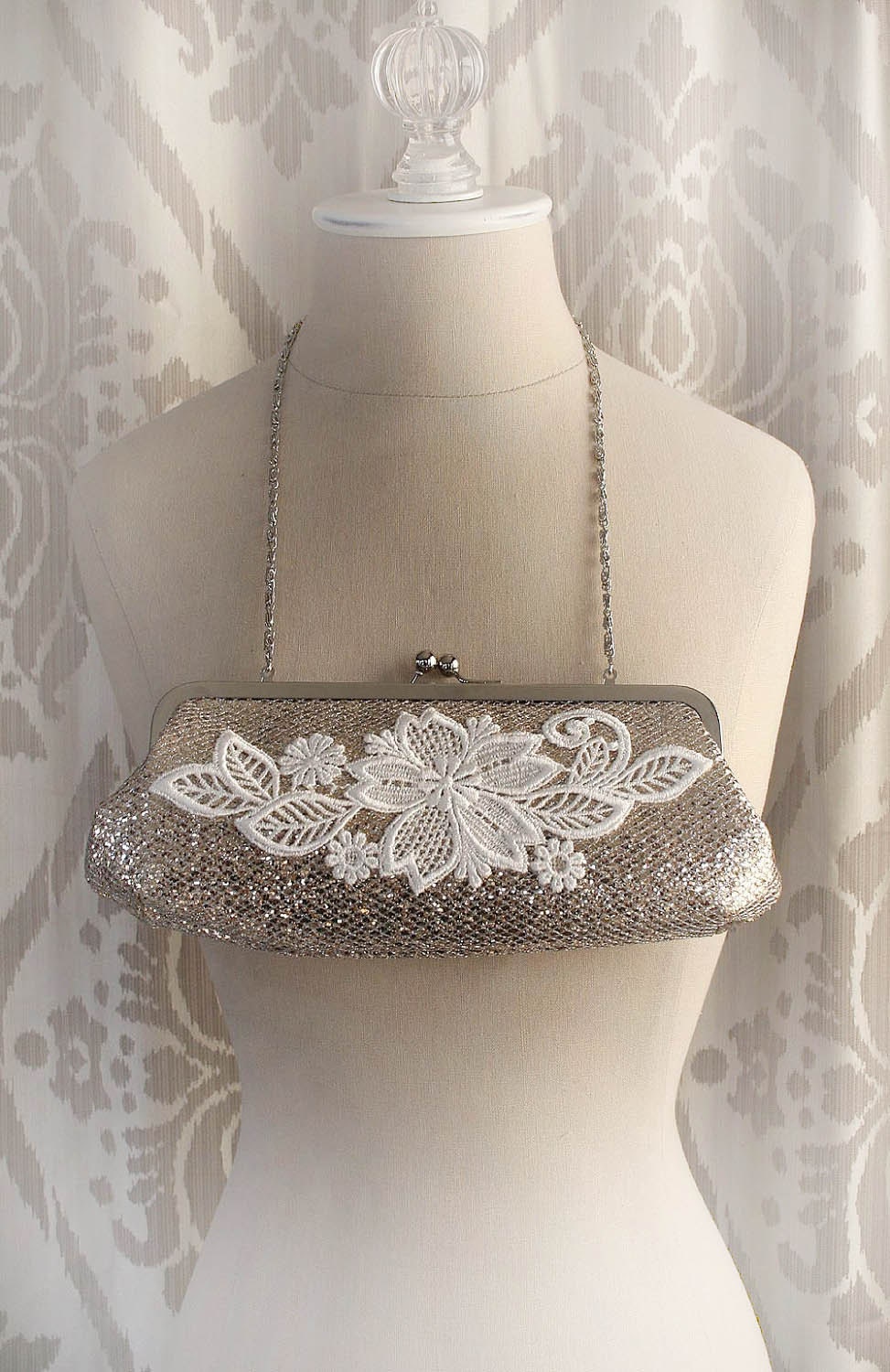 LACEY bridal purse romantic Victorian by TheVictorianGarden