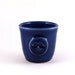 Mustache Cup: Blue Ceramic Whiskey or Rum Cup, Small Tumbler, Shot Glass, Cool Gift for Men, Unique Groomsmen Gifts by MiriHardyPottery