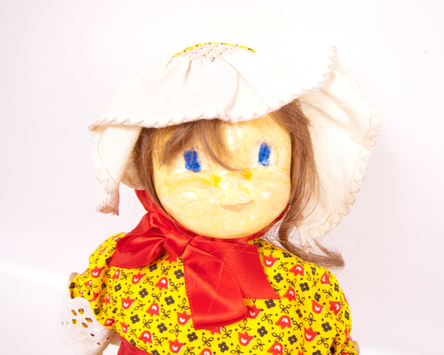 Items similar to Vintage Soap Bottle Doll 1970s Kitchen Decor Ivory