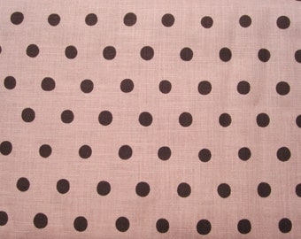SALE | Kokka Japanese Fabric by Etsuko Furuya - Polka Dots in Pink Cotton - 1/2 Yard