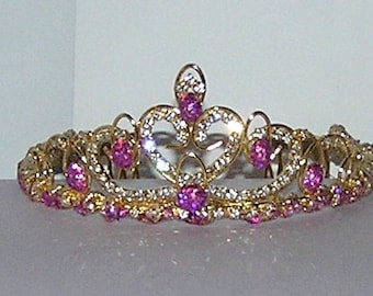 FLOWER GIRL GOLD TIARA flower girl gold tiara: