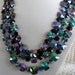 Vintage Signed Vogue Faceted Glass Bead Necklace Set