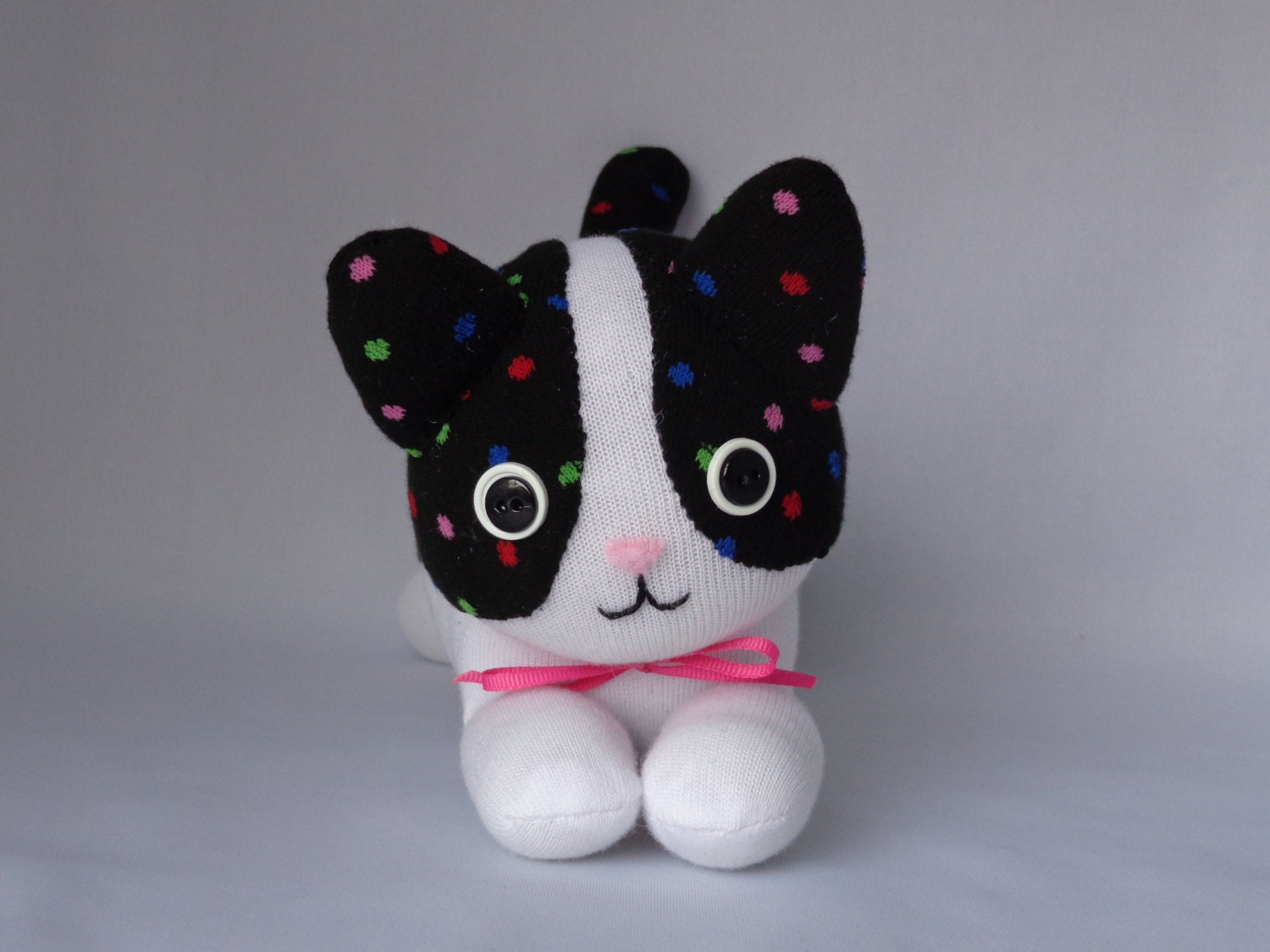 sock cat stuffed animal