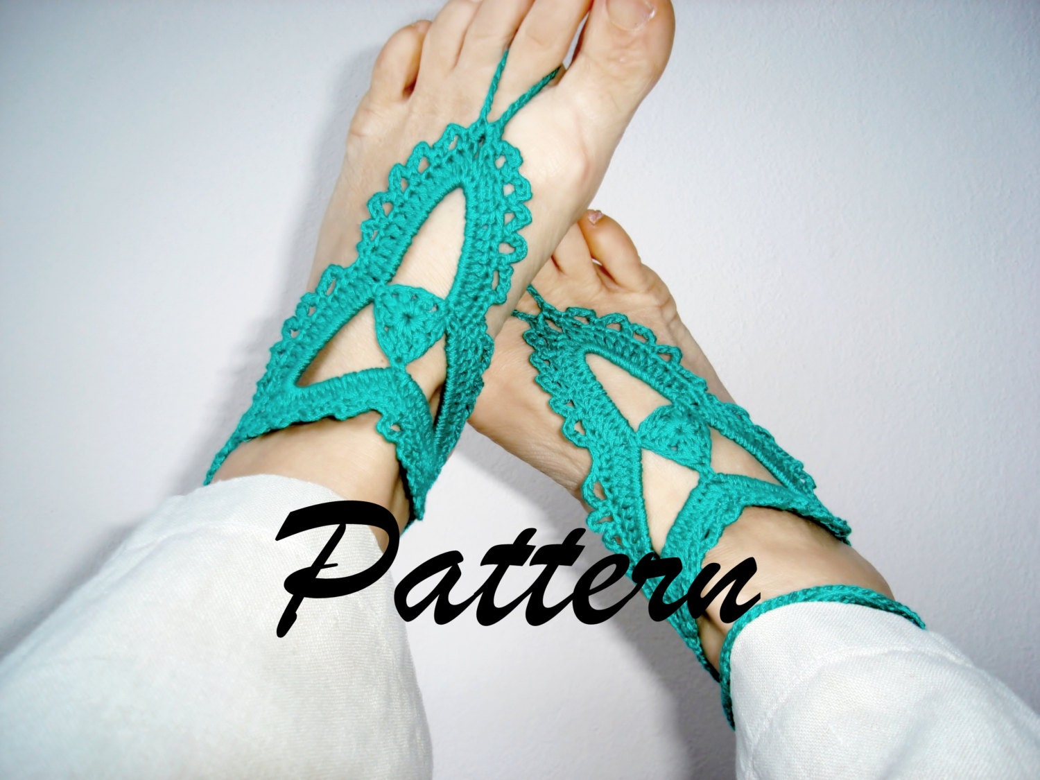 Pattern Foot Jewelry Anklet Lace crochet anklet by vyldanstyle