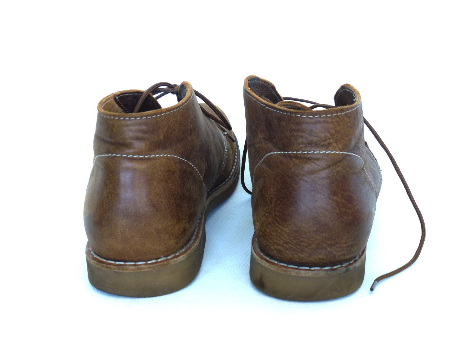 80's Men's Leather ROOTS Ankle Shoes / Vintage 10.5 D