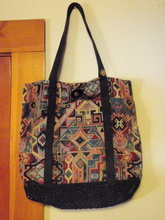 Tote bag. American Indian Tapestry. by georgeworks on Etsy