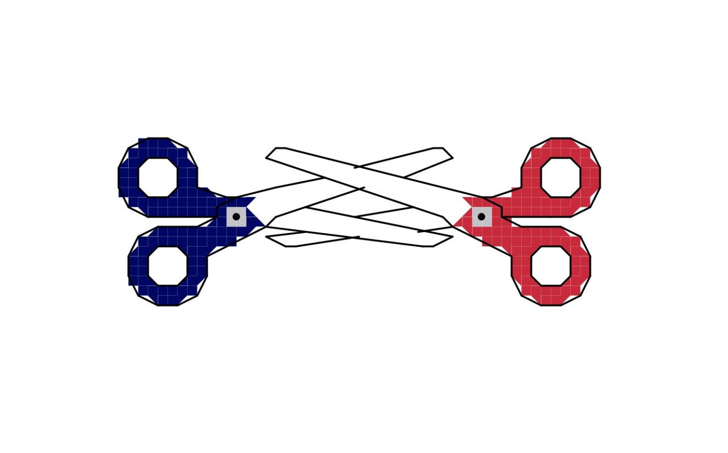 Cross Stitch Pattern Scissors...crafty scissors doing