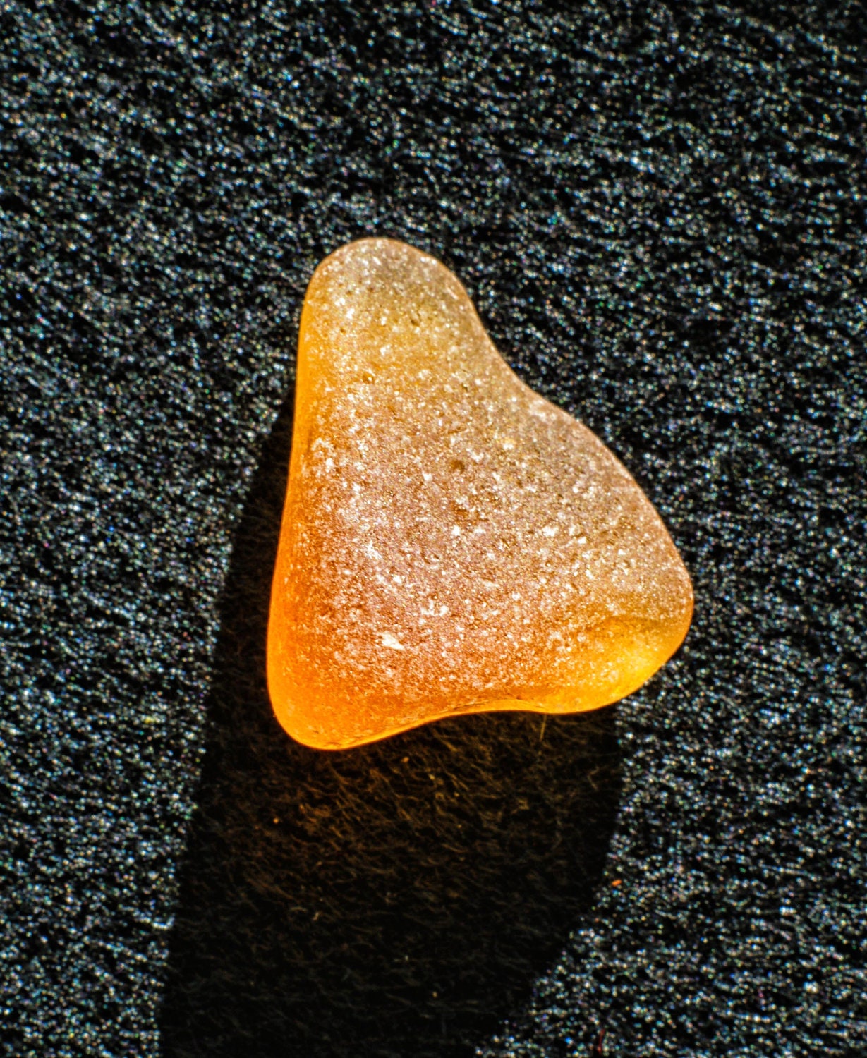 Orange Sea Glass Jewelry Quality Sea Glass by PebblesInLove