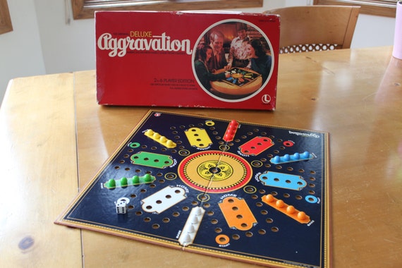 Vintage Original Deluxe Aggravation Board Game Americas