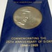 Vintage American Legion 25th D Day Anniversary Silver Coin Eisenhower