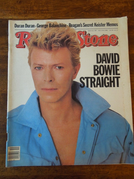 Rolling Stone Magazine 1983 David Bowie by CleaninHouse on Etsy