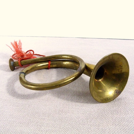 vintage brass horn christmas ornament decoration brass vintage brass horn christmas ornament decoration brass