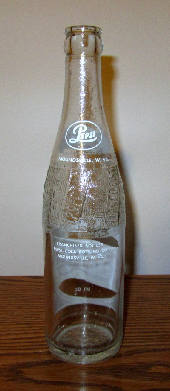 Vintage1950's Pepsi-Cola Single Dot 12oz Bottle