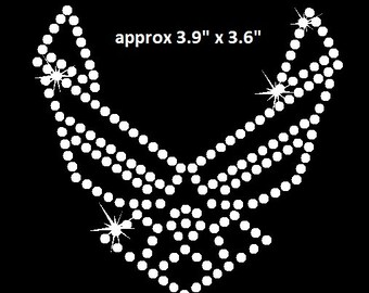 Military Rhinestone Logo Popular items for air force logo on Etsy