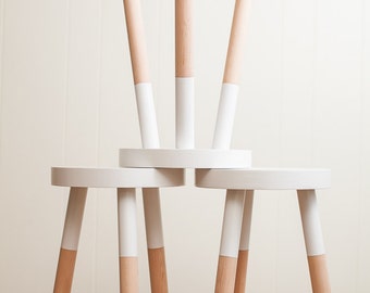 handmade wooden stool (18 inch).