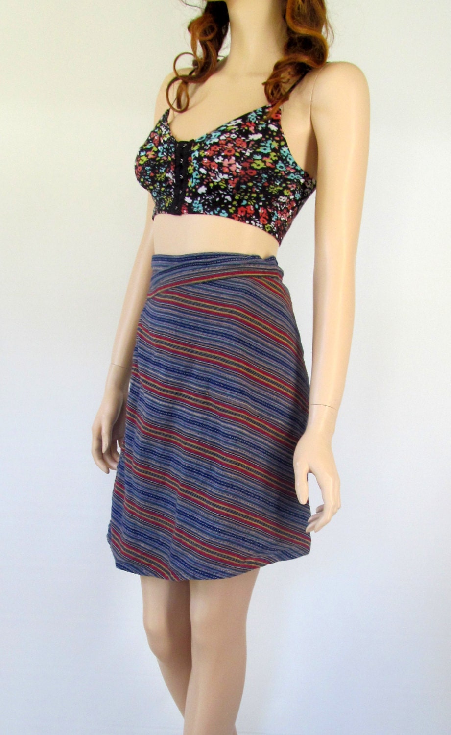 Hippie Skirt / Mini Skirt / 60's Skirt / 70's by BeatniksVintage