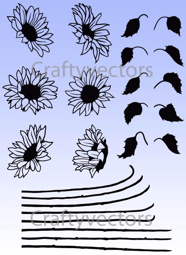 Free Free 145 Silhouette Decal Sunflower Svg SVG PNG EPS DXF File