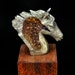 SPIRIT and FIRE, 6/10 Metal Crystal Sculpture, Bismuth, Equine Iridescent Horse Head