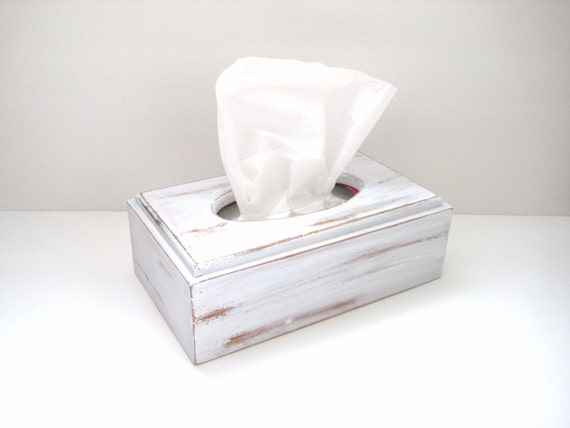 tissue box cover white distressed shabby chic bathroom tissue box cover white distressed shabby chic bathroom