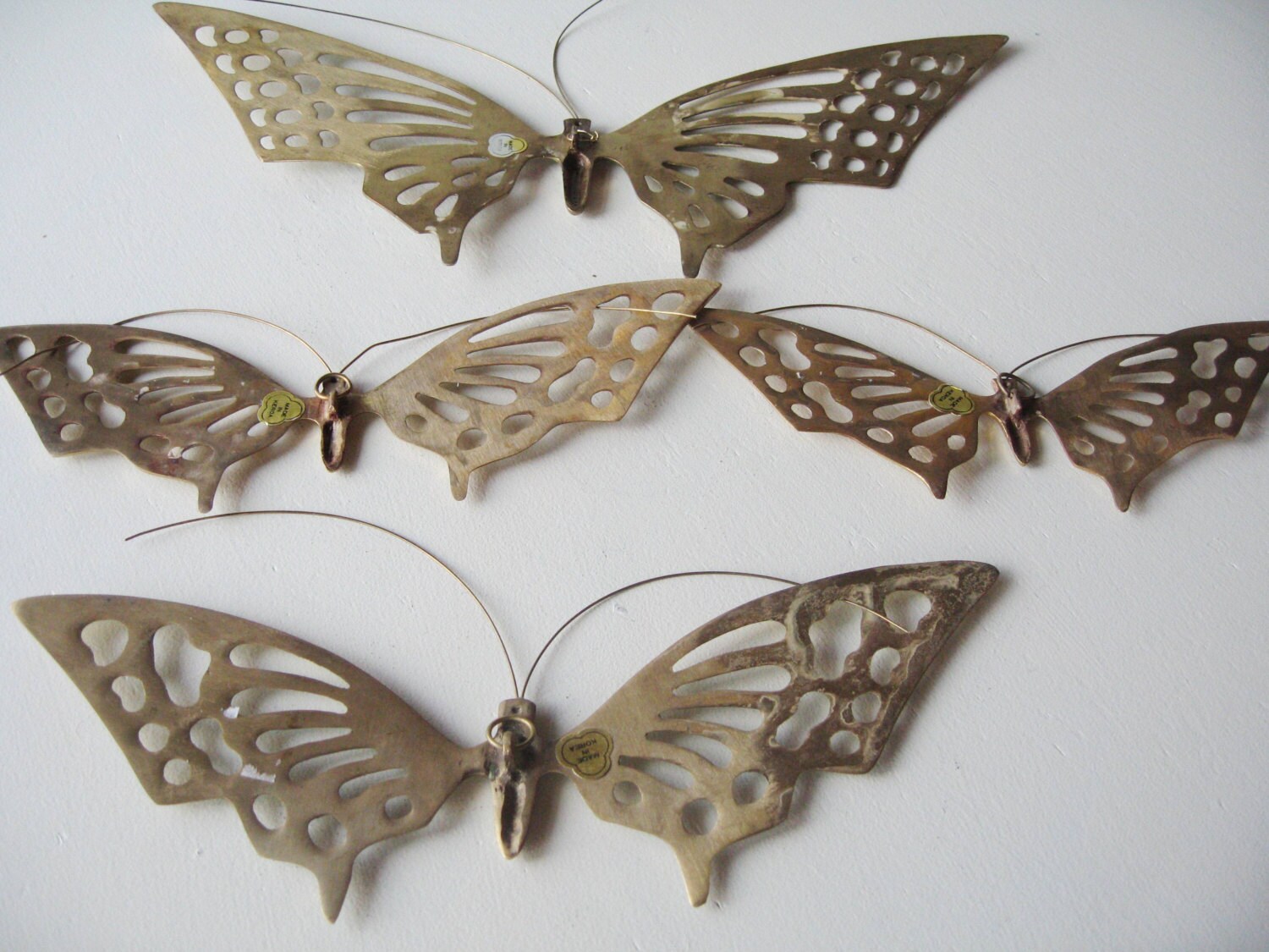 Brass Butterfly Wall Art Wall Hangings Brass Butterflies