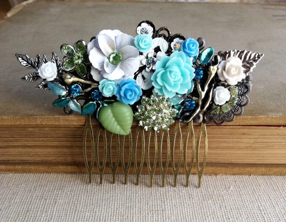 Blue Green Turquoise Hair Accessories - wide 7