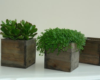 wood box wood boxes woodland plante r flower box rustic pot square 