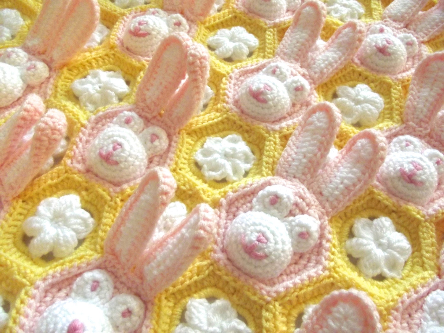 Crochet Easter Baby Blanket PDF PATTERN by TSBCrochetPatterns