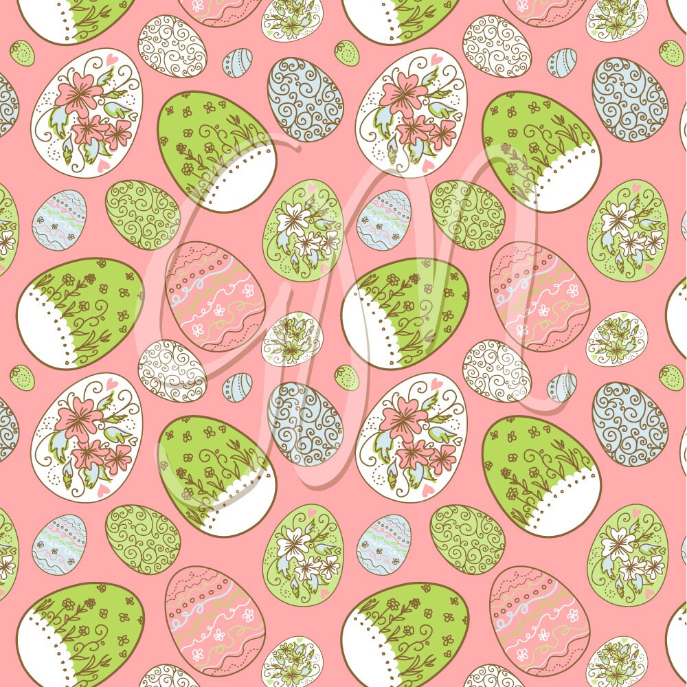 12 Easter Digital Scrapbook Paper pack for invites card