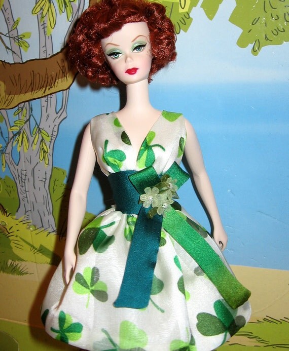 Barbie silkstone St. Patrick’s Day Dress « Helen's Doll Saga
