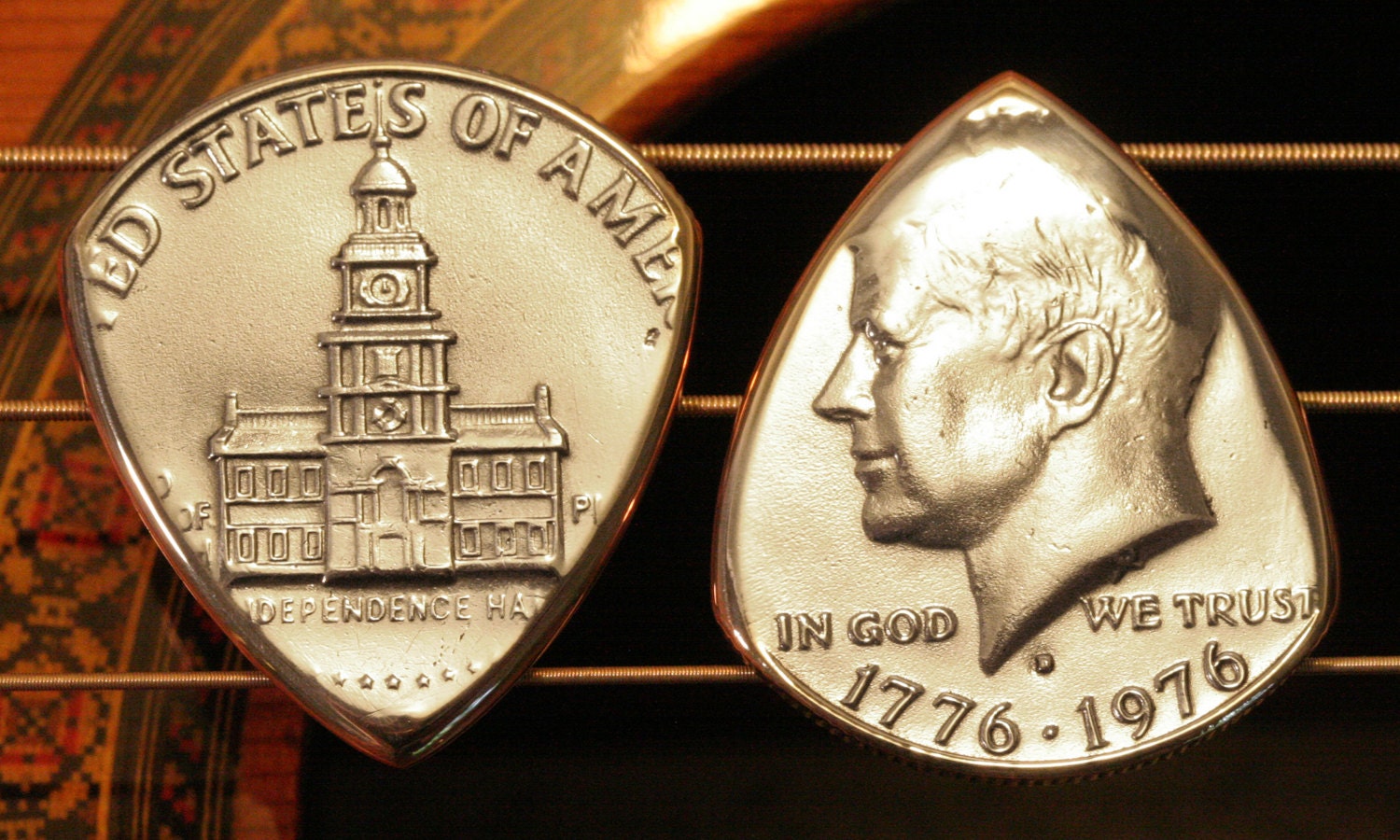 Kennedy HalfDollar Guitar Pick for by GuitarPickCollection