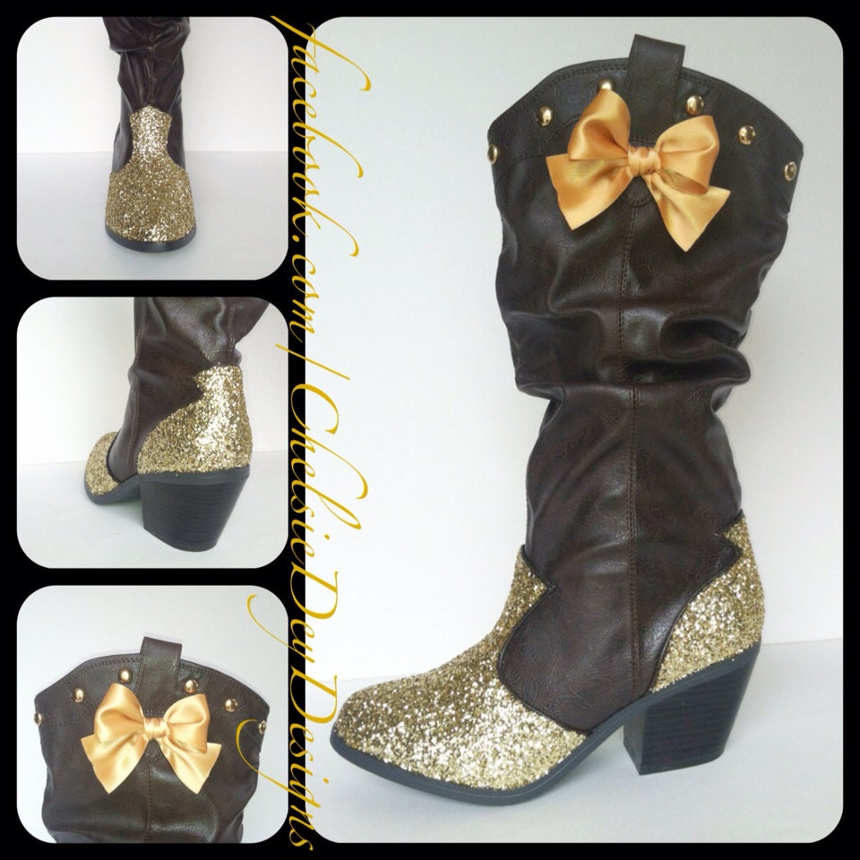 glitter cowgirl boots for women