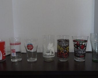 Collectible Coca-Cola Glasses, Various Styles