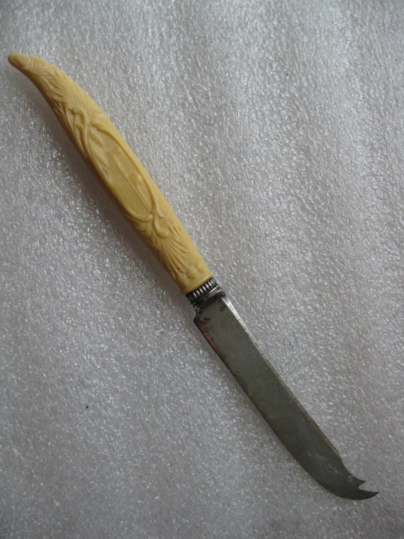 Bakelite knife Augustine, St Vintage Knife etsy Florida  Handle cheese Cheese