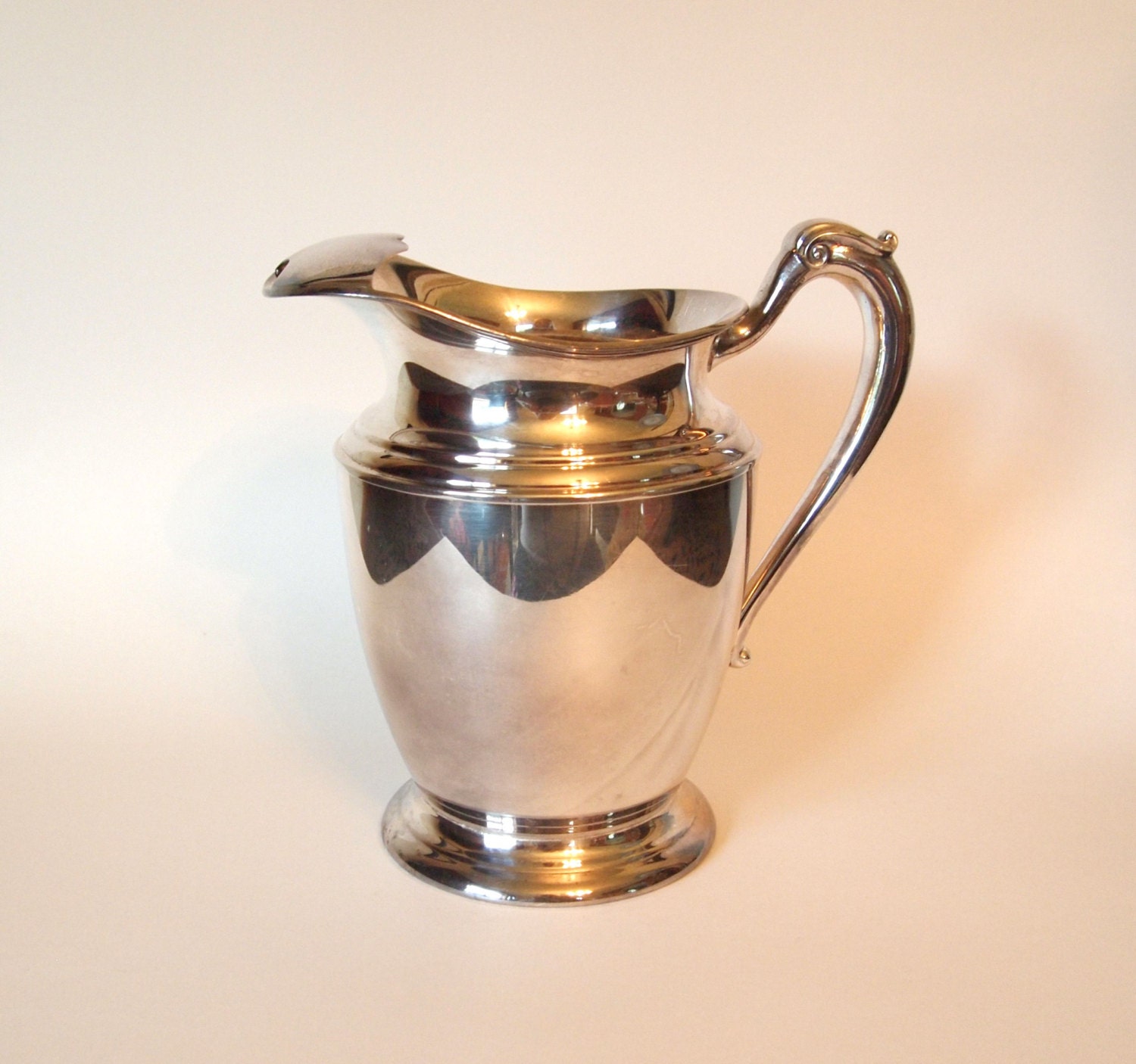Vintage Silver Plated Water Pitcher with Ice by HouseofLucien