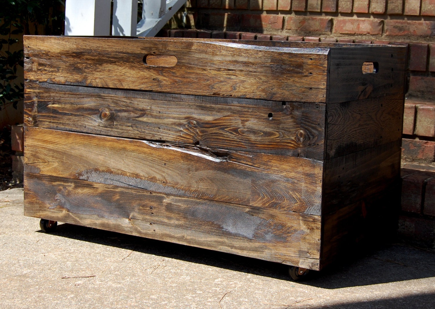 Oversized Wooden Crate from Reclaimed Wood/ Toy Chest/ Large