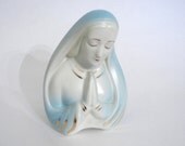 Blessed Virgin Mary with Praying Hands Planter, Madonna Head Vase