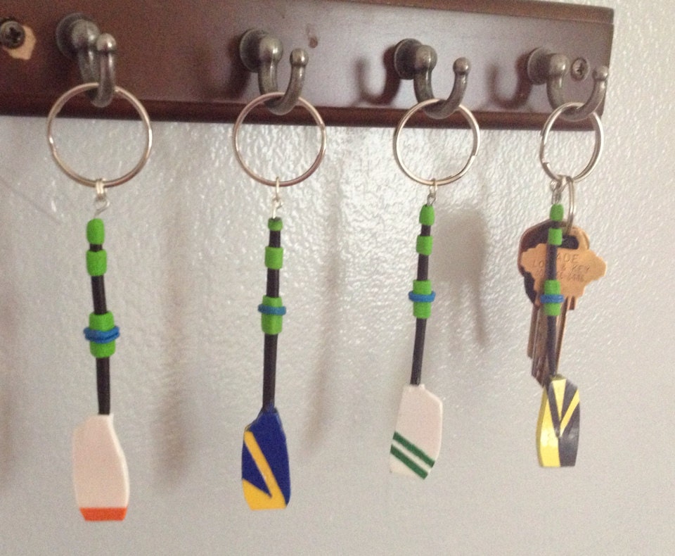 Custom Team Full Rowing Oar Keychain