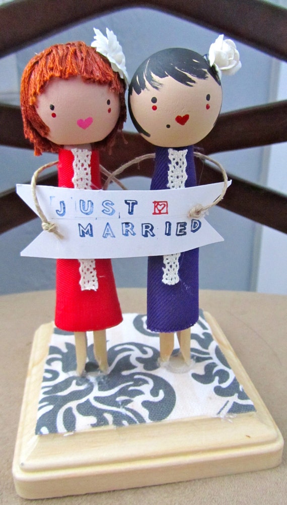 Meltingpotlove Same Sex Custom Wedding Cake Topper