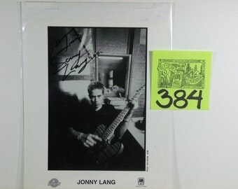 Blues Guitarist Jonny Lang Signed Publicity photo