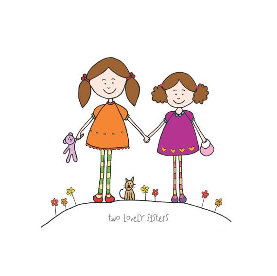 Resultado de imagen de HERMANAS DIBUJO