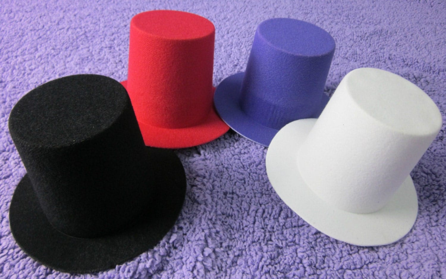 10pcs Mini Top Tall Hat Millinery Fascinator Base DIY Craft