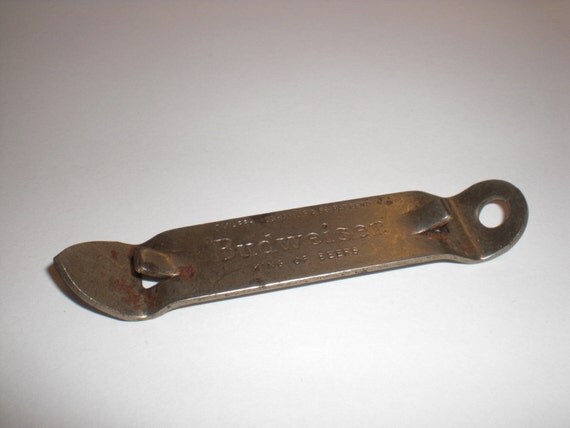 vintage opener bottle budweiser Piercer advertising Vintage Vaughn Bottle Budweiser Can Beer Opener