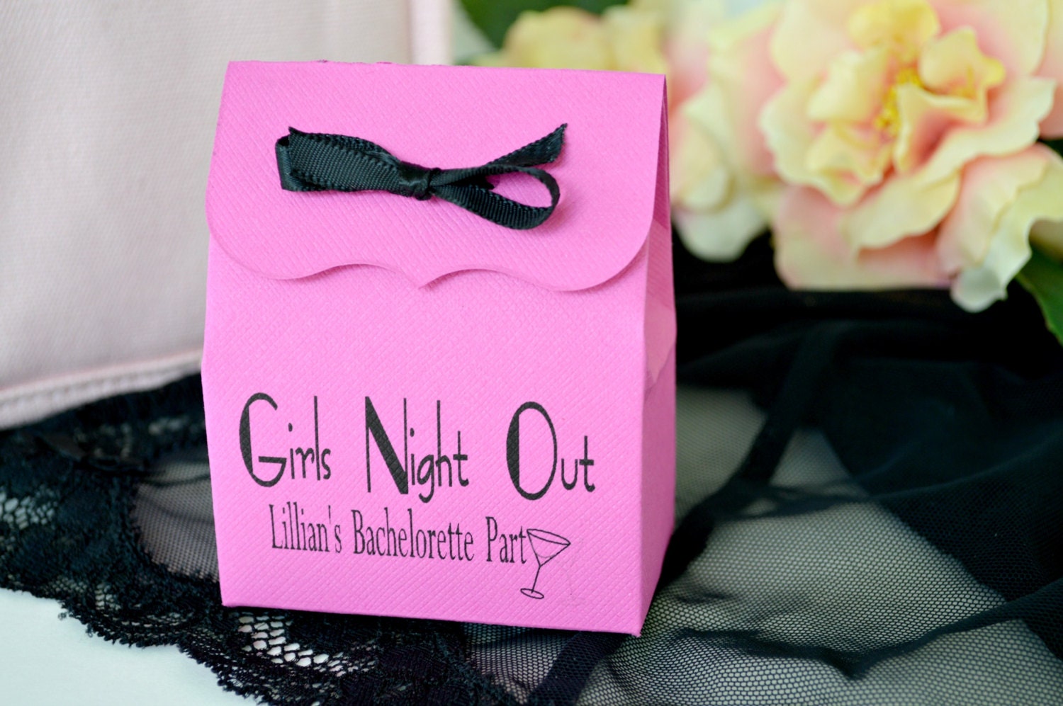 Bachelorette Party Favor Bags with RibbonDIY Favor Kit