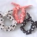 SALE: 3pc rabbit, bunny ears hair ties/ ponnytail ties