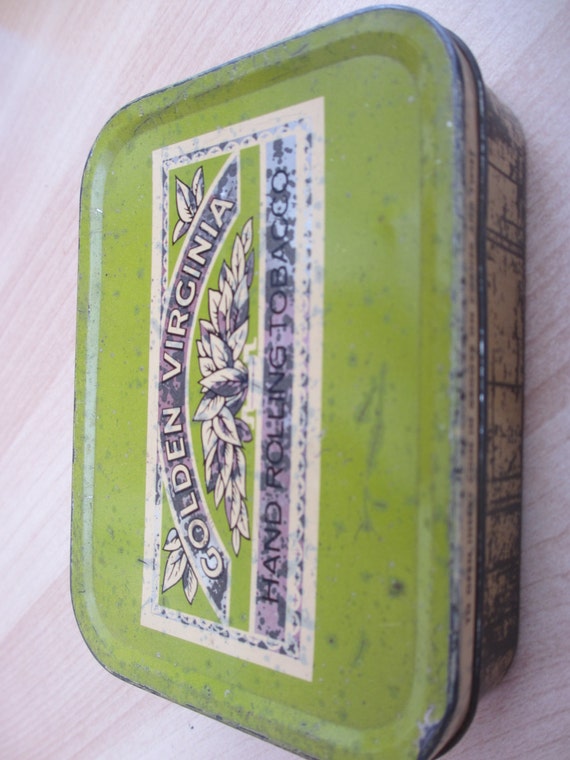 Vintage Golden Virginia Tobacco Tin Box